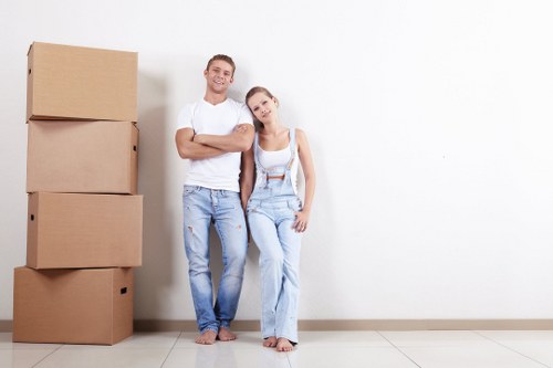 Movers preparing a local home move in Bounds Green