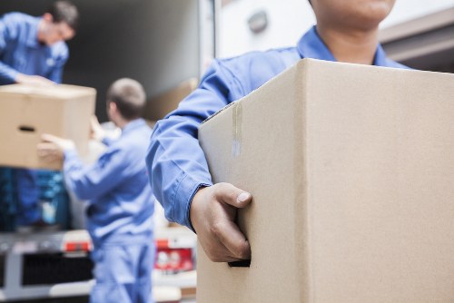 Local house movers working on a residential move in Bounds Green