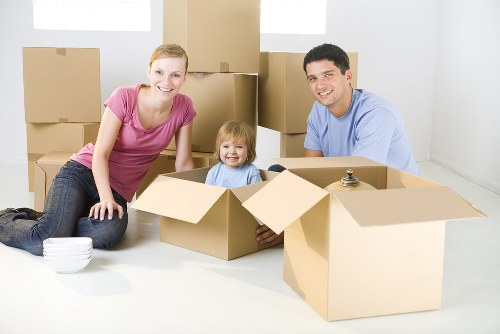 Moving team helping with house removals in Bounds Green