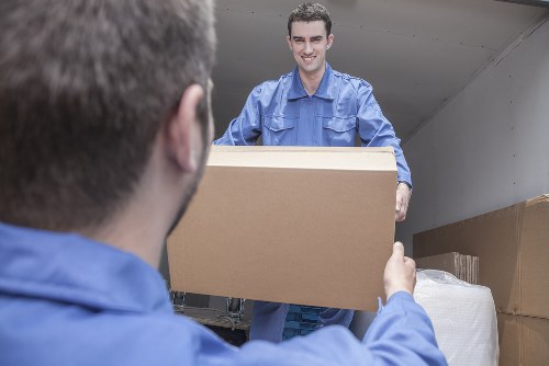 Commercial moving team planning a business relocation in Bounds Green