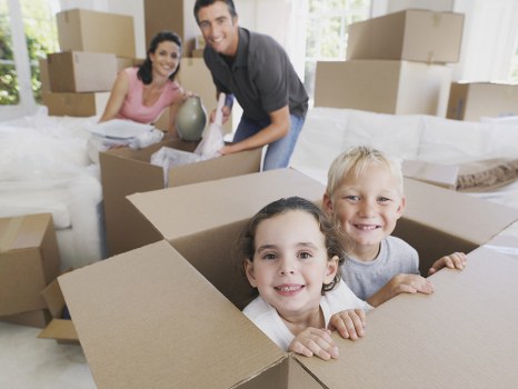 Careful packing and loading for a local house move
