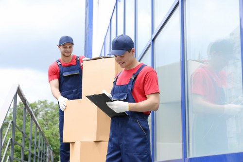Residential moving van planning around local streets in Bounds Green