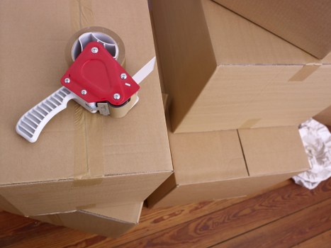 Removal van loading for a domestic move near Bounds Green